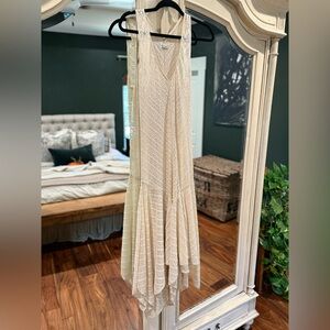 FREE PEOPLE Lila Slip Sheer Lace Midi Dress